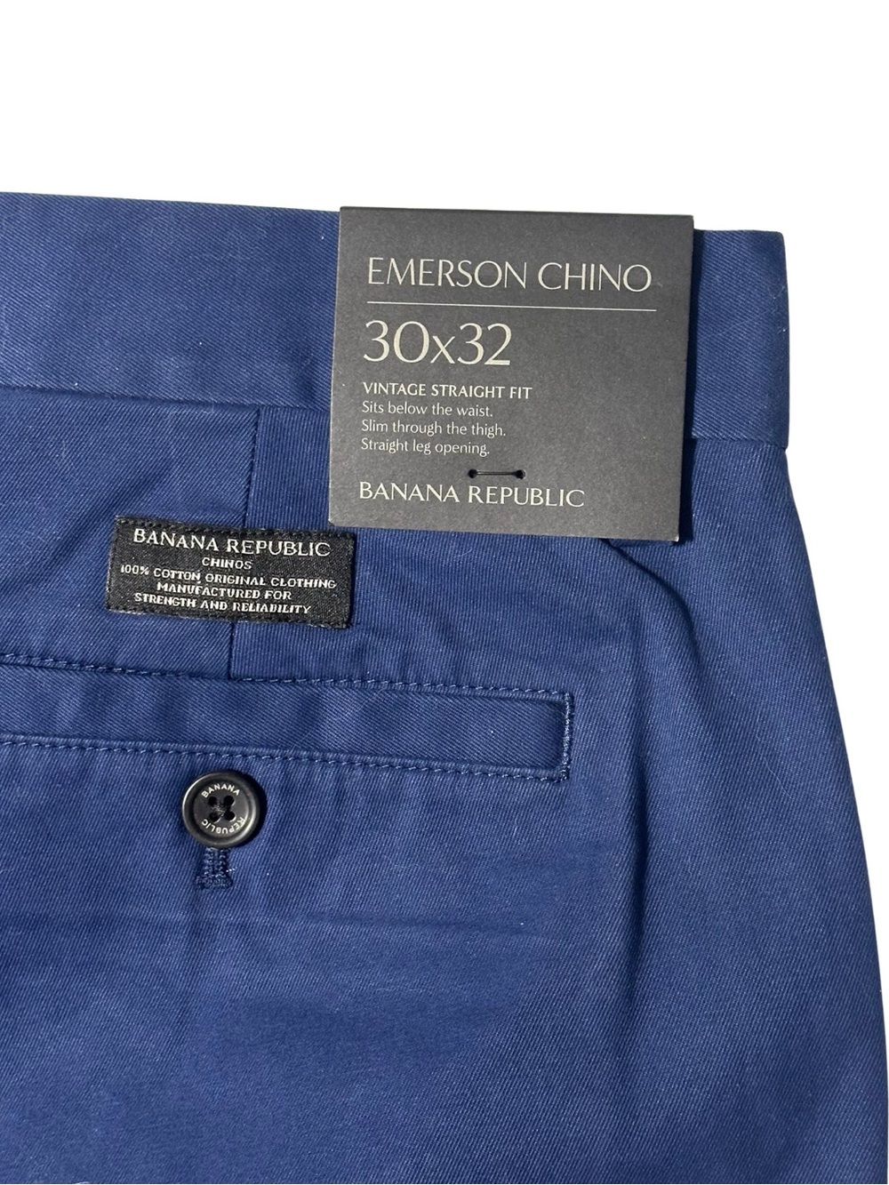 Banana Republic Emerson Chino Pants — Navy Blue